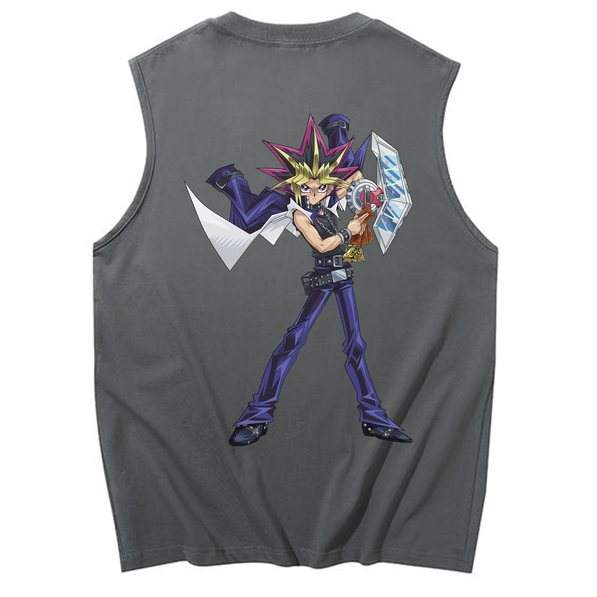 （画像用） 遊☆戯☆王 Yu-Gi-Oh! コットン100％タンクトップ（背面プリント）